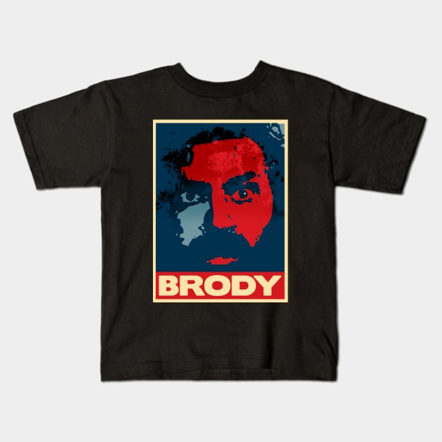 Bruiser brody - Popart Kids T-Shirt by gulymaiden